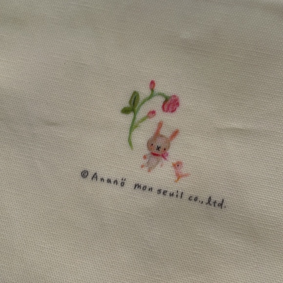 Anano Cafe - Yellow Bear and flowers - Lunch bag - Japan NWT - Picture 5 of 6